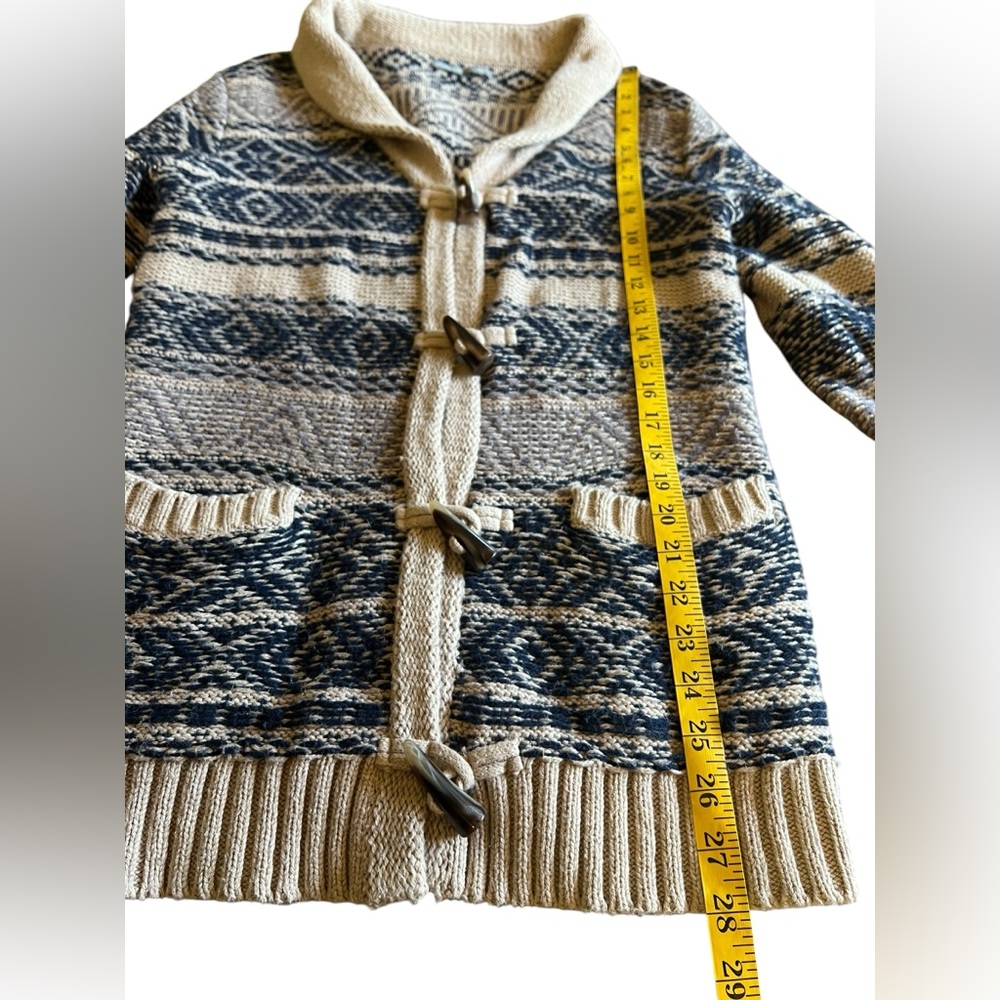 RUBBISH Aztec Geometric Stripes Knit Cardigan Sweater Women’s L Funky Academic - Picture 7 of 10